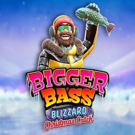 Bigger Bass Blizzard Christmas Catch slot logo by Pragmatic Play at Ice Casino