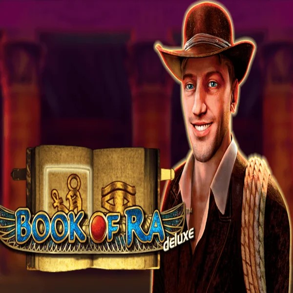 Official Slots logo: Book of Ra Deluxe by Novomatic at Ice Casino