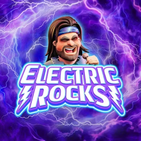 Electric Rocks slot logo by Inspired Gaming at Ice Casino