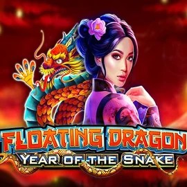 Floating Dragon Year of the Snake slot logo by Pragmatic Play at Ice Casino