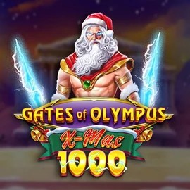 Gates of Olympus Xmas 1000 slot logo by Pragmatic Play at Ice Casino