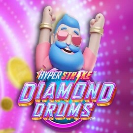 Official Slots logo: Hyper Strike Diamond Drums by Gameburger Studios at Ice Casino