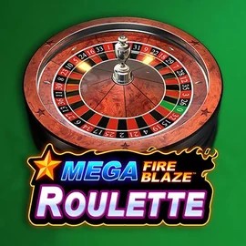 Mega Fire Blaze Roulette online game logo by Playtech on icekaszino.org