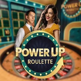Official Live Casino logo: PowerUP Roulette by Pragmatic Play at Ice Casino