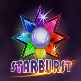 Official Slots logo: Starburst by NetEnt at Ice Casino